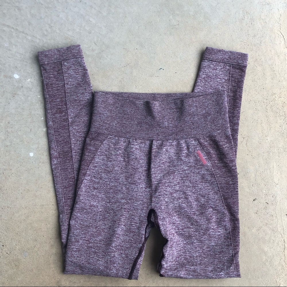 Gymshark flex high waisted leggings berry/rose